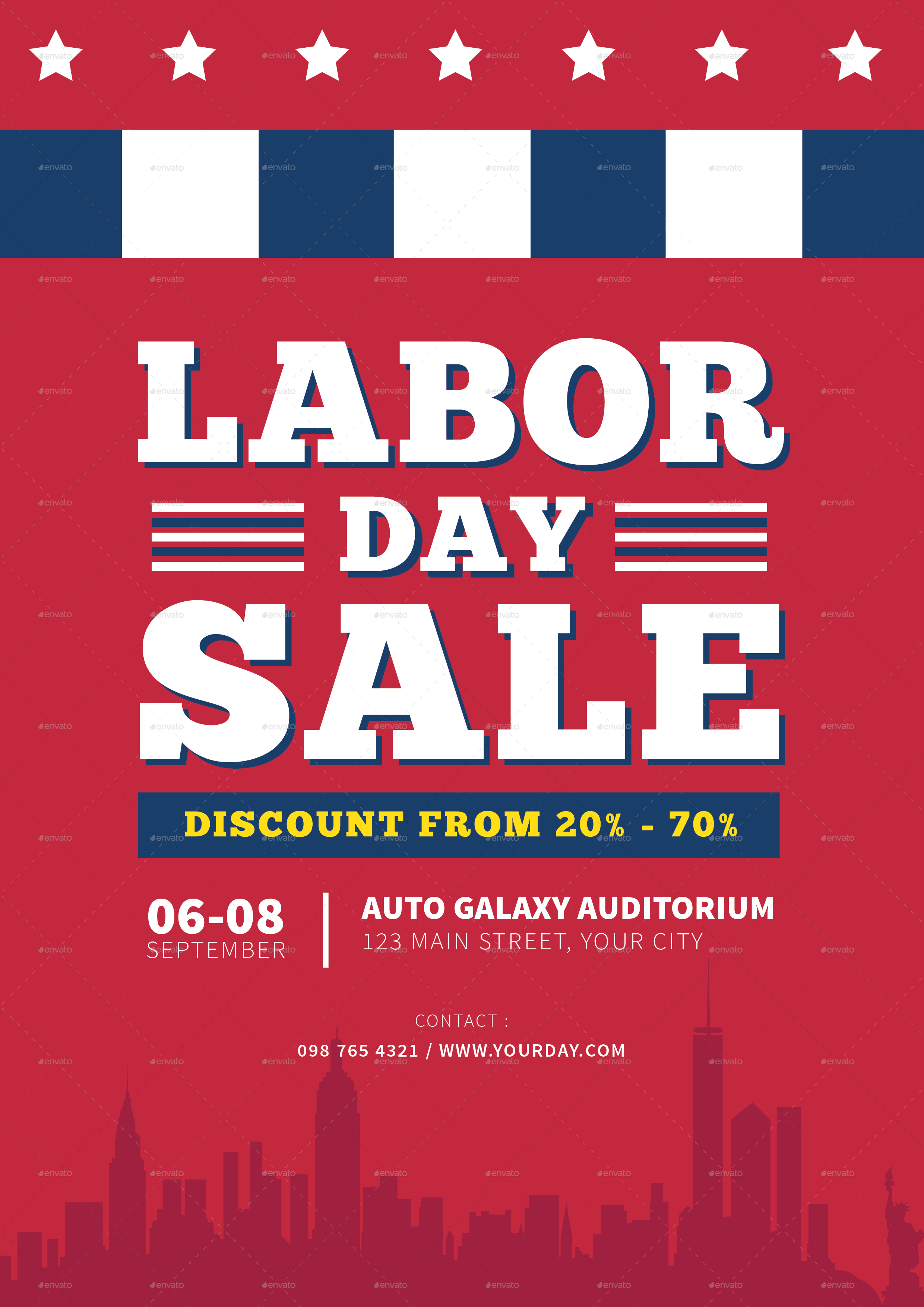 Labor Day Sale, Print Templates GraphicRiver